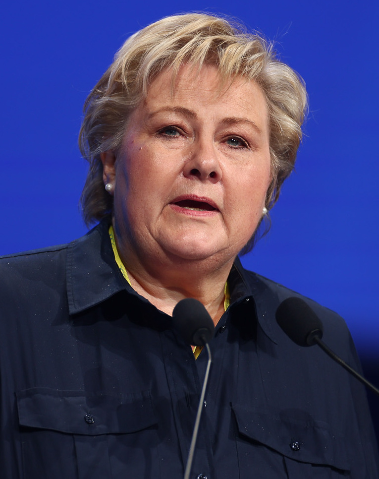 Portrait de Erna Solberg