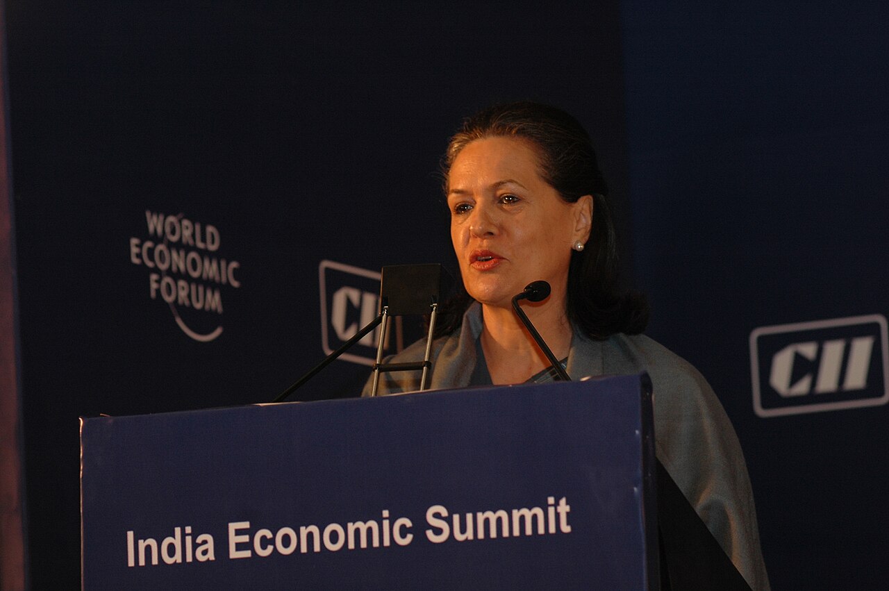 Portrait of Sonia Gandhi