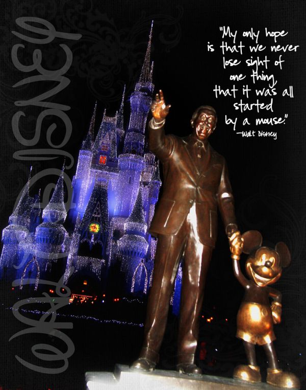 Portrait of Walt Disney